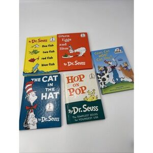 Dr Seuss Bundle Green Eggs And Ham Hop On Pop Cat In Hat One Fish Two Fish Red